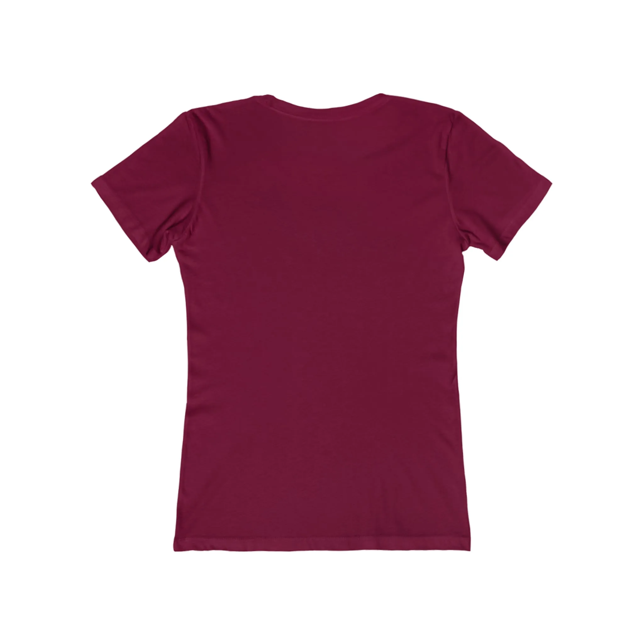 USA Logo - Women's The Boyfriend Tee - USA Light Logo - Plain Back