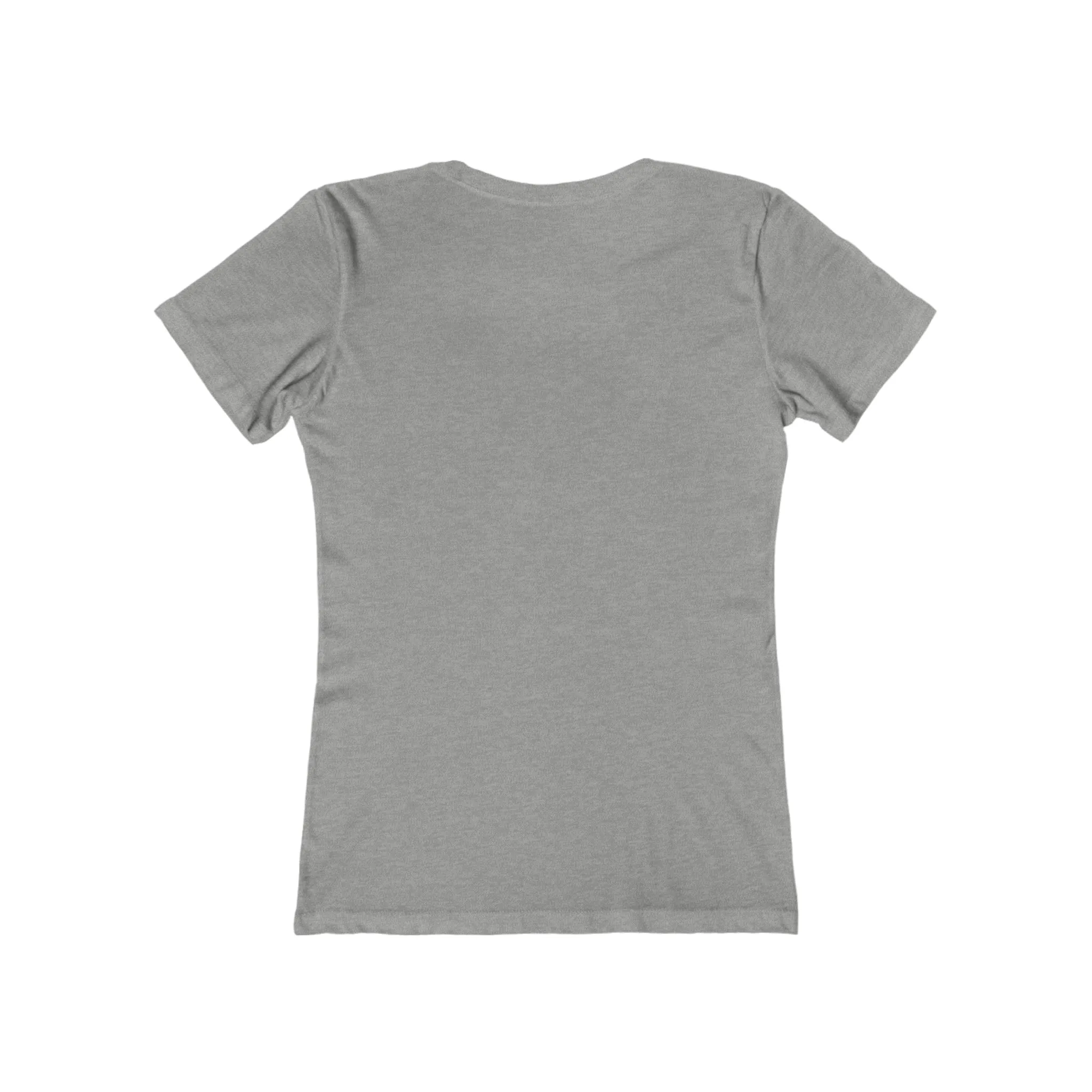 USA Logo - Women's The Boyfriend Tee - USA Light Logo - Plain Back