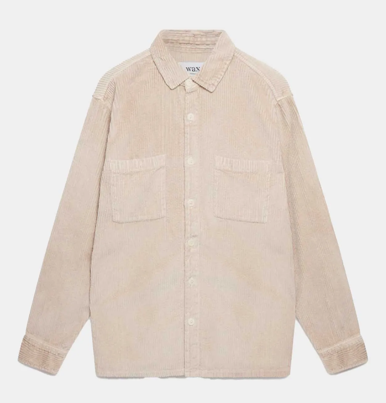 Wax London Whiting Overshirt in Stone