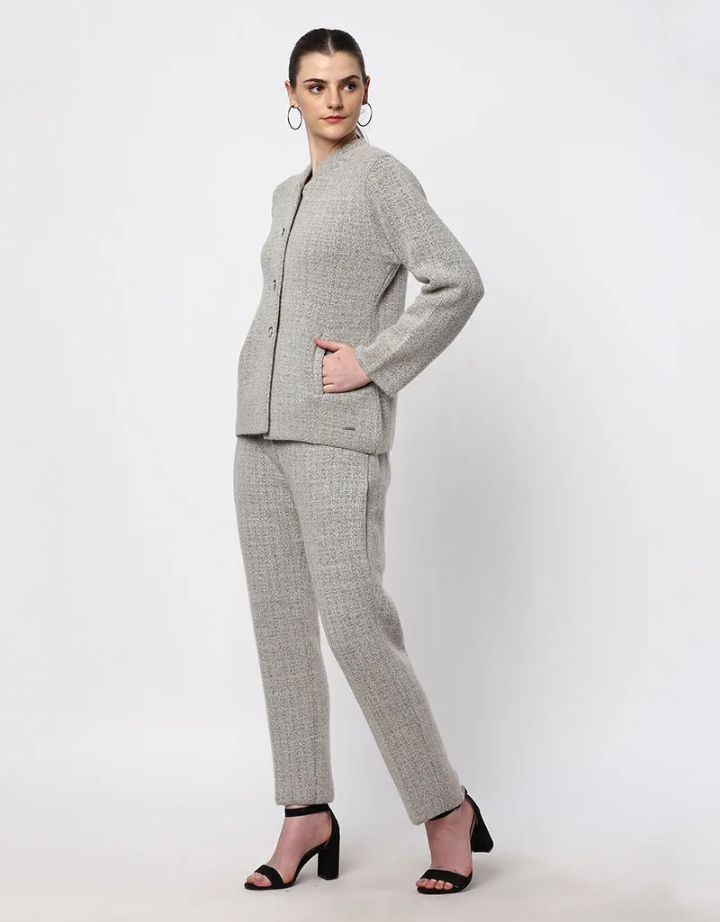 Warm Wool Womens Front Button Corduroy Outfit
