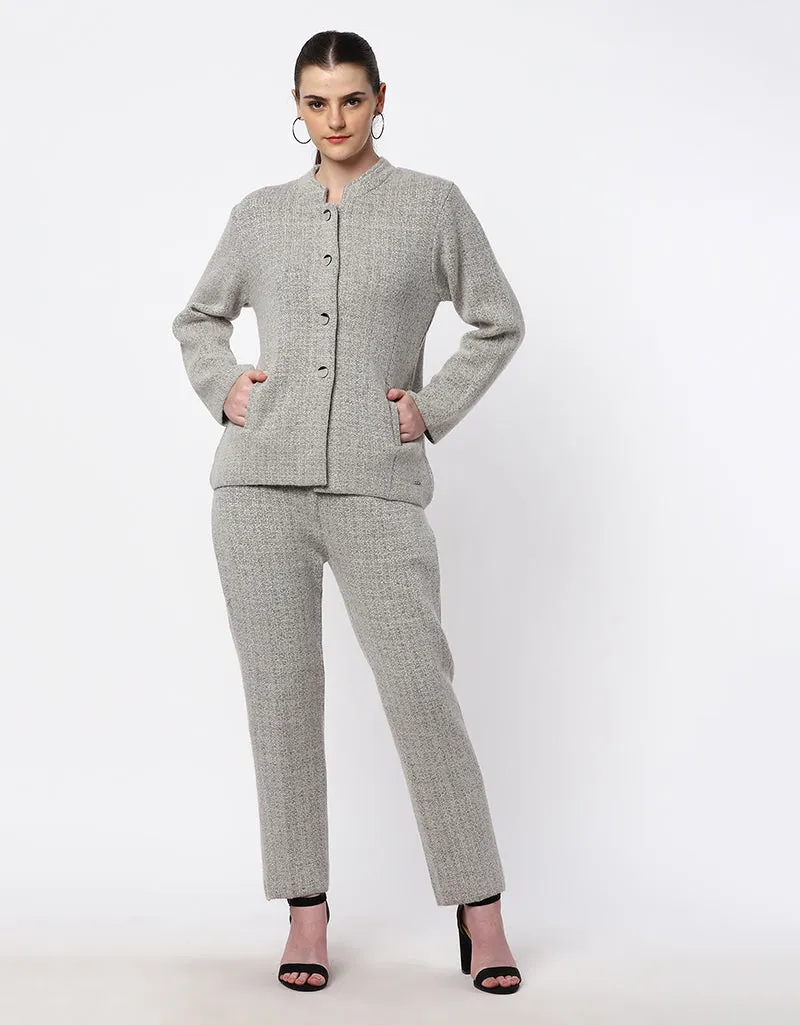Warm Wool Womens Front Button Corduroy Outfit