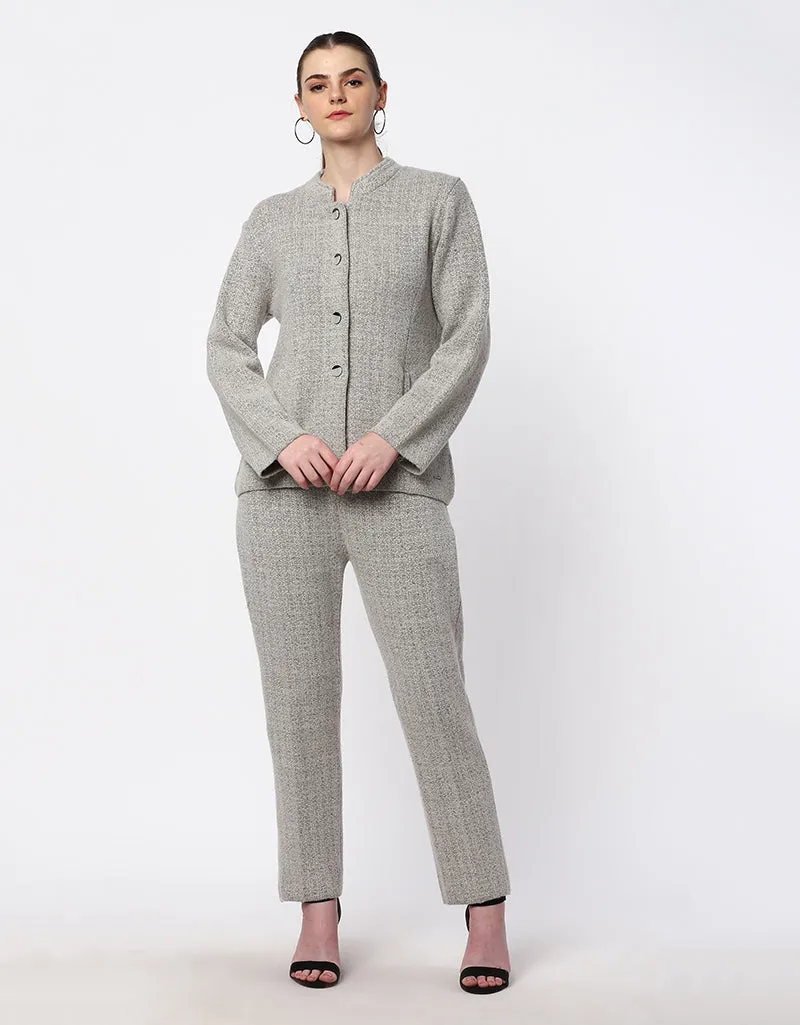 Warm Wool Womens Front Button Corduroy Outfit